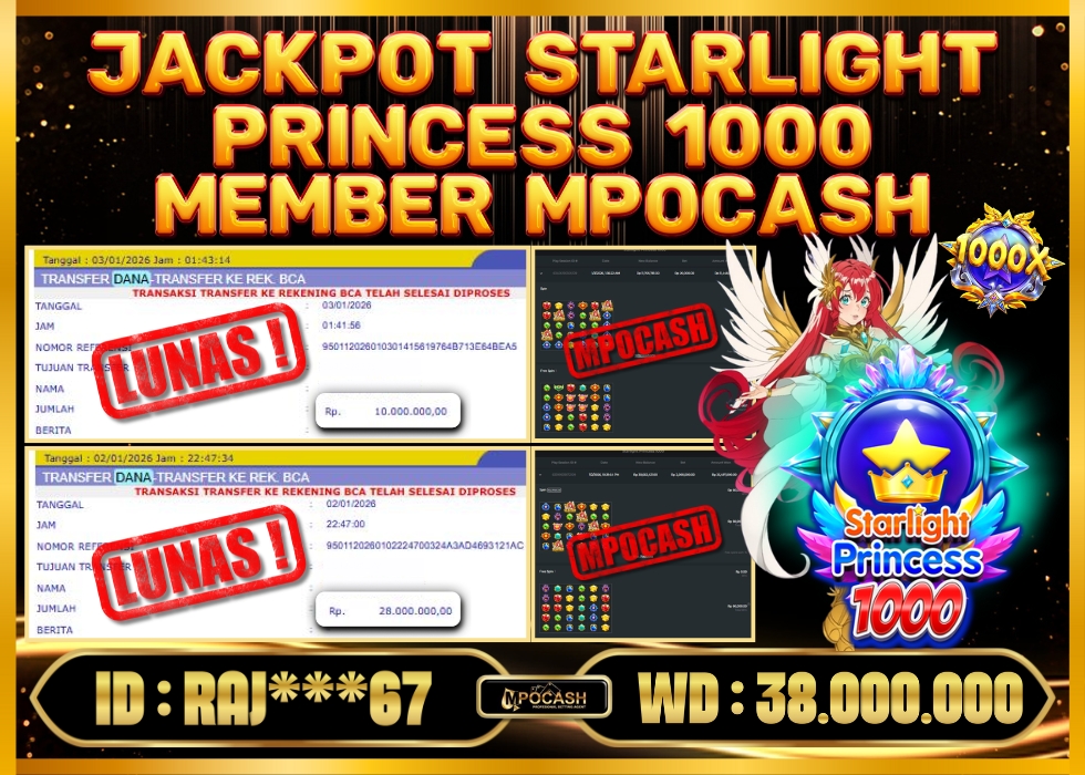 MPOCASH JACKPOT STARLIGHT PRINCESS 1000
